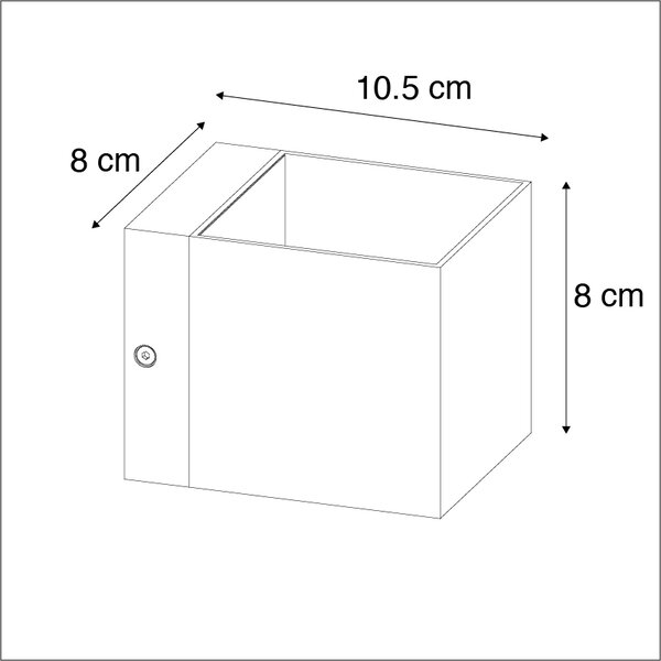 Set de 2 aplice moderne negre - Transfer