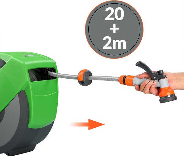 Deuba Furtun cu sistem de înfășurare automată - 20 m