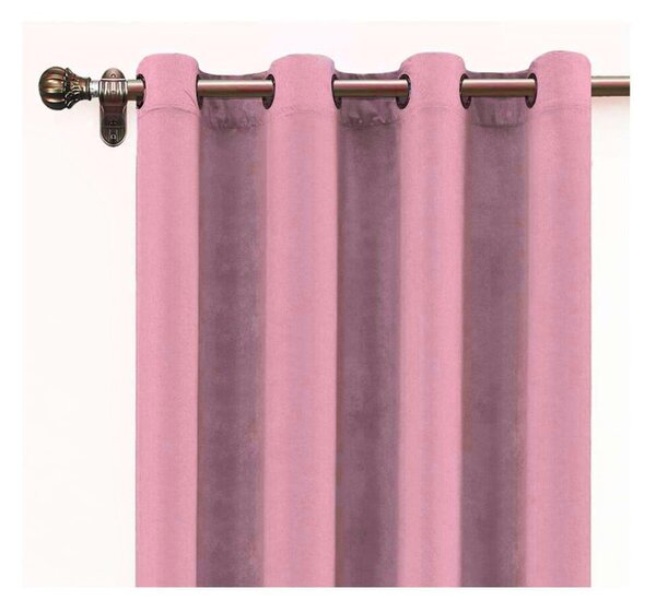 Draperie din catifea Velvet Atelier, 140 x 260 cm, roz