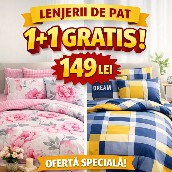 OFERTA LENJERIE PAT 1+1 GRATIS ECONOMY