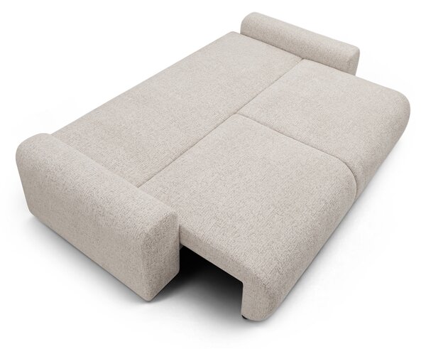Canapea extensibilă Velamo - chenille bej deschis Bella 05