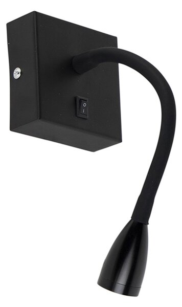 Lampă de perete modernă flexibilă neagră LED - Flex