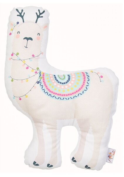 Pernă din amestec de bumbac pentru copii Mike & Co. NEW YORK Pillow Toy Llama, 26 x 37 cm