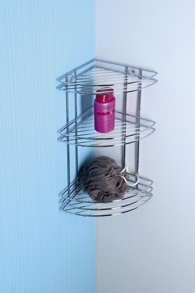 Aqualine Aqualine, Chrome LINE rafturi de sârmă colț triplu crom, 37015