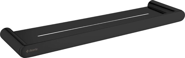 Deante Round, raft de perete 431 mm, negru mat, DEA-ADR_N511