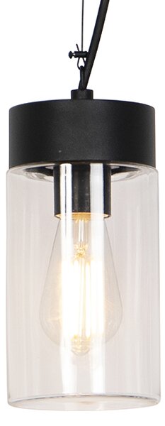 Lampă suspendată modernă negru IP44 - Jarra