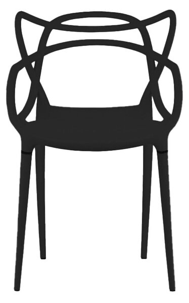 Set de gradina KATO SIRVON - 2 scaune si masa rotunda, neagra