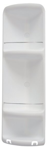 Gedy Gedy, poliță de colț CAESAR cu 3 nivele, 226x710x160 mm, plastic ABS, alb, 7081
