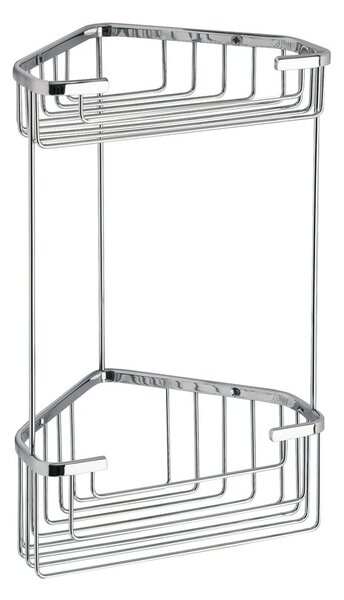 Gedy Gedy, poliță de colț SMART cu două etaje 200x325x151mm, crom, 2482