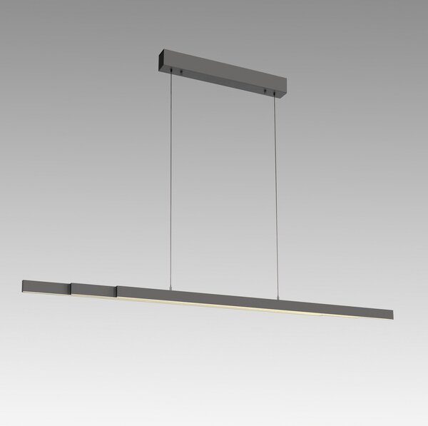 Paul Neuhaus lampă suspendată LED Adriana Comfort Lift, gri, CCT, reglabil, Gri, Camera de zi / sufragerie, Aluminiu, Modern