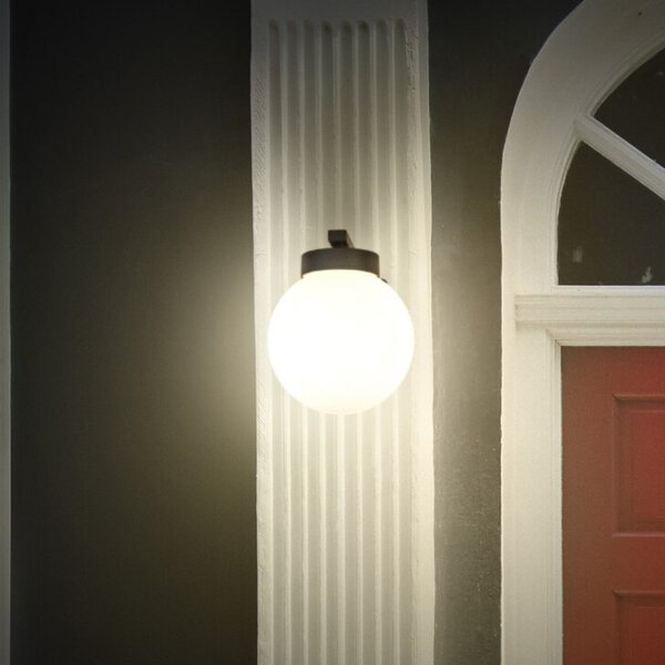 OSRAM Aplică de exterior ENDURA CLASSIC ERDA, gri închis, IP54, reglabil, Gri, Aluminiu, Modern, Glob pentru exterior