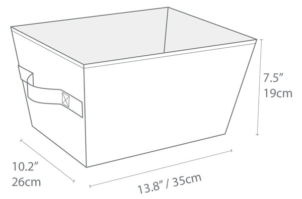 Coș de depozitare de depozitare din material textil 26x35x19 cm Soft Storage – Bigso Box of Sweden
