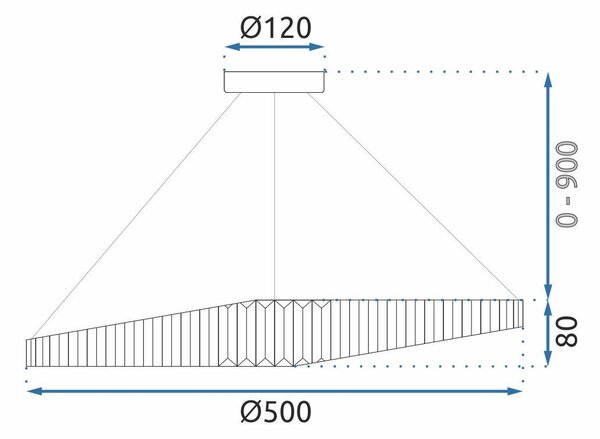 Lampa LED APP1201-CP CRISTAL