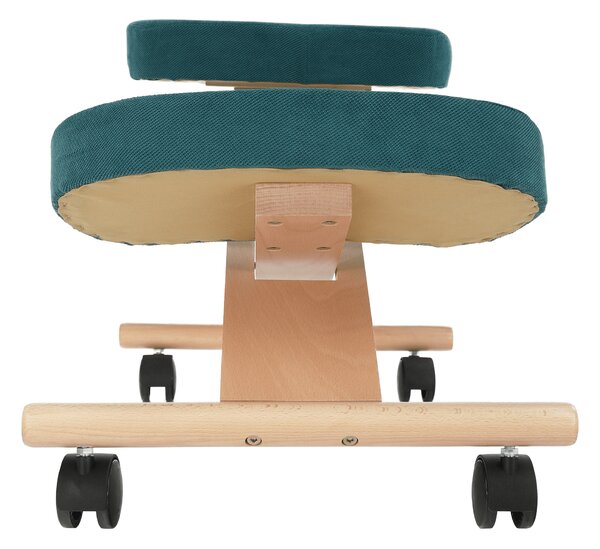 KONDELA Scaun ergonomic, petrol/ fag, FLONET