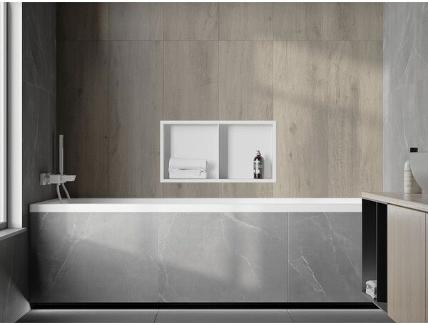 Mexen X-Wall-R, raft de perete cu guler 60 x 30 cm, alb, 1920603010S