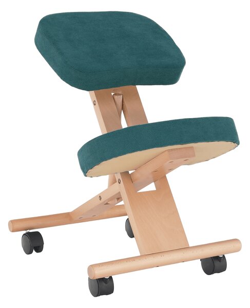 KONDELA Scaun ergonomic, petrol/ fag, FLONET
