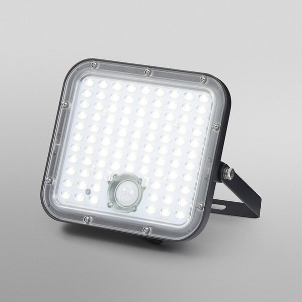 OSRAM Spot exterior solar ENDURA, 30 W, senzor, 4.000 K IP65, reglabil, Negru, Plastic
