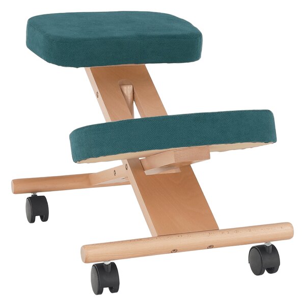 KONDELA Scaun ergonomic, petrol/ fag, FLONET