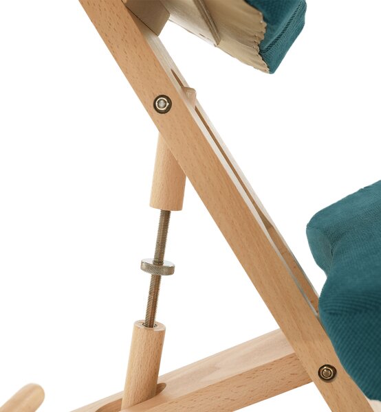 KONDELA Scaun ergonomic, petrol/ fag, FLONET