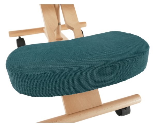 KONDELA Scaun ergonomic, petrol/ fag, FLONET