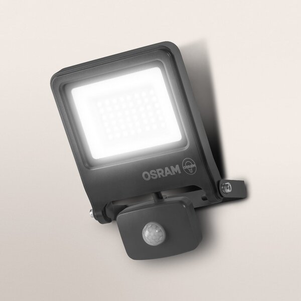 OSRAM Spot exterior ENDURA FLOOD, gri, senzor 30 W 840 IP44, Gri, Aluminiu
