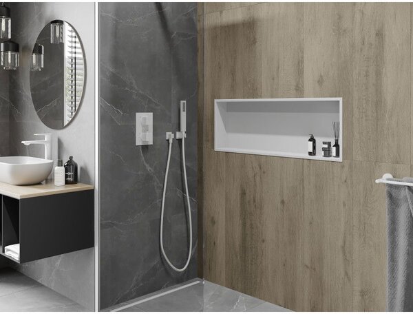 Mexen X-Wall-R, raft de perete cu guler 90 x 30 cm, alb, 1920903010
