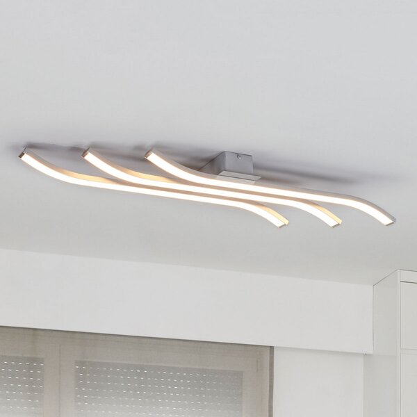 Domiluce Plafonieră LED Largo 3 becuri 83 cm alu, reglabil, Metalic, Hol, Metal, Modern