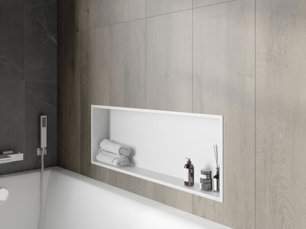 Mexen X-Wall-R, raft de perete cu guler 90 x 30 cm, alb, 1920903010