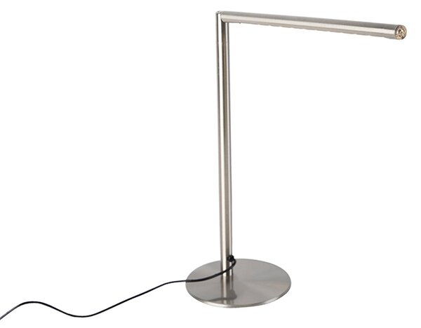 Lampă de masă modernă din oțel cu dimmer tactil incl. LED - Douwe