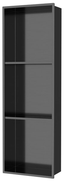 Polysan Polysan, poliță de perete INSERTA, 270x810 mm, oțel inoxidabil, antracit, 1301-27B