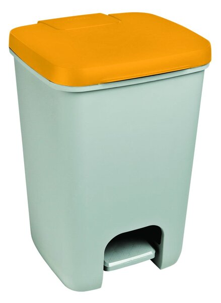 Coș de gunoi Curver Essentials, 20 l, gri - portocaliu
