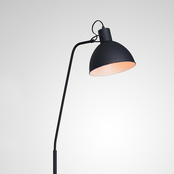 Lucide Lampă de podea sublimă Shadi, Negru, Camera de zi / sufragerie, Metal, Modern