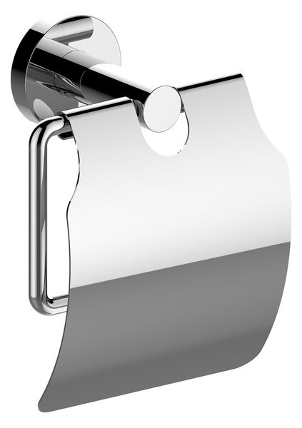 Sapho Sapho, suport hârtie igienică X-ROUND, cu capac, crom, XR732