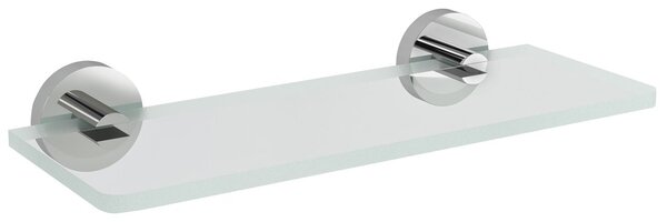 Sapho Sapho, poliță de sticlă X-ROUND 200 mm, sticlă crom/transparentă, XR009-12