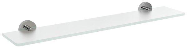 Sapho Sapho, poliță de sticlă X-ROUND 500 mm, sticlă crom/lapte, XR009-04