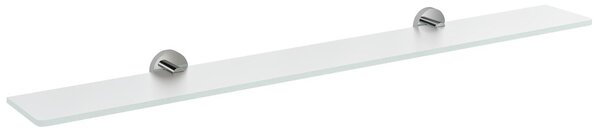 Sapho Sapho, poliță din sticlă X-ROUND 900 mm, sticlă crom/lapte, XR009-08