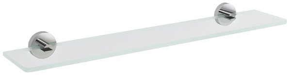 Sapho Sapho, poliță de sticlă X-ROUND 600 mm, sticlă crom/transparentă, XR009-15