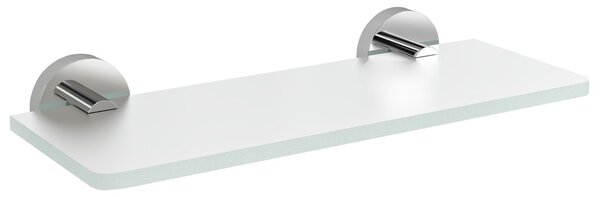 Sapho Sapho, poliță de sticlă X-ROUND 300 mm, sticlă crom/lapte, XR009-03
