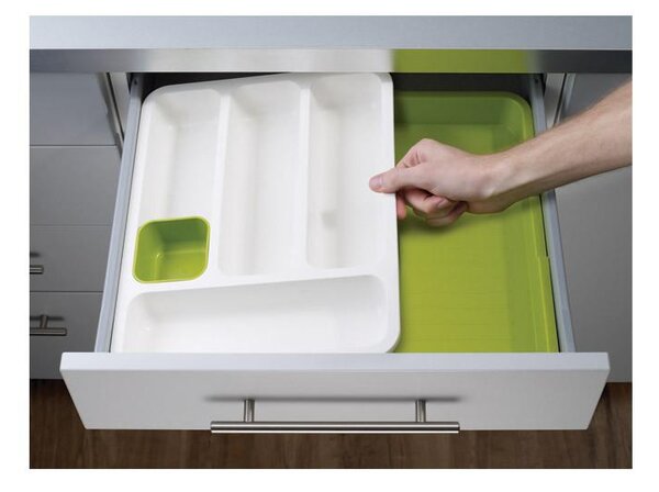 Organizator extensibil de tacamuri pentru sertar