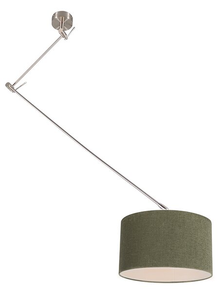 Lampă suspendată din oțel cu umbră de 35 cm reglabilă verde - Blitz I