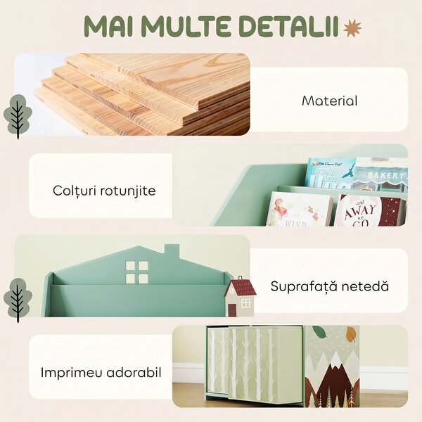 AIYAPLAY raft depozitare copii mobilier | Aosom Romania