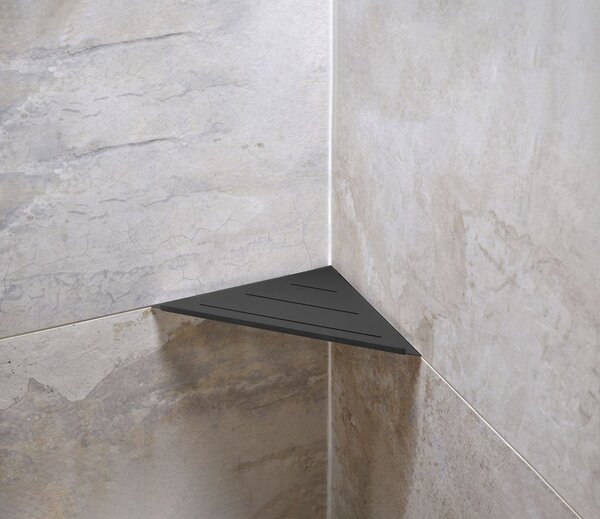 Gedy Gedy, poliță de colț SMART, 170x30x170mm, negru mat, 328314