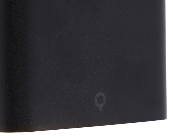 Aplică modernă de perete neagră 11,5 cm cu LED inclus IP65 - Batt