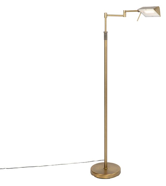 Lampa de podea de design bronz, incluzând LED cu dimmer tactil - Notia