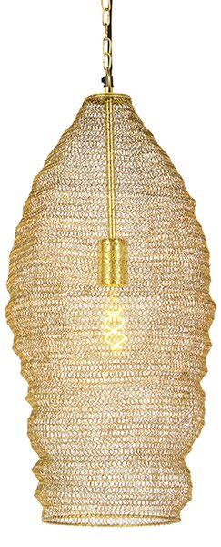 Lampă suspendată orientală aur 25 cm - Nidum