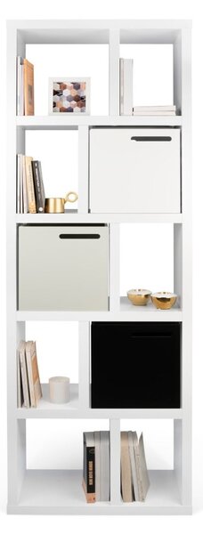 Bibliotecă albă 70x198 cm Berlin – TemaHome