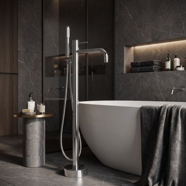 Baterie de podea Rea Lungo Diamond Chrome