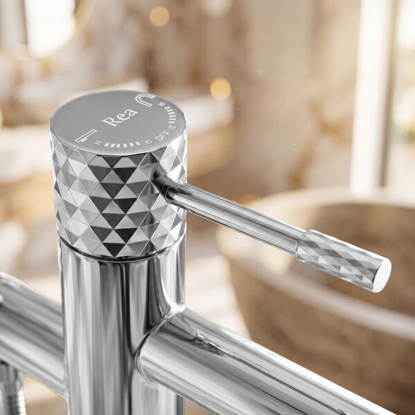Baterie de podea Rea Lungo Diamond Chrome
