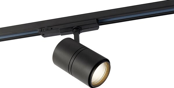 Spot modern cu șină reglabil 3 faze negru inclusiv LED 3000K - Ruler 38