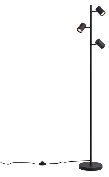 Lampă de podea modernă neagră cu 3 lumini - Jeana